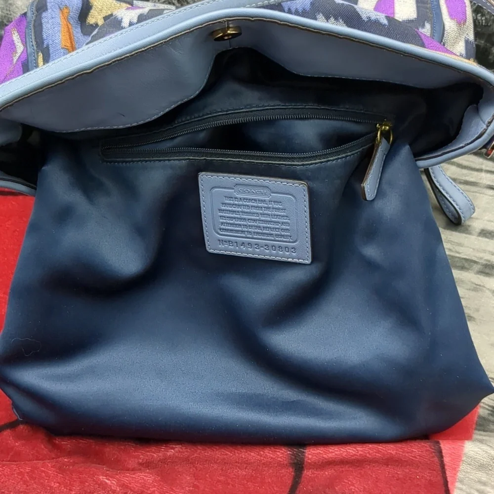 Coach Madison Phoebe Ikat canvas bag